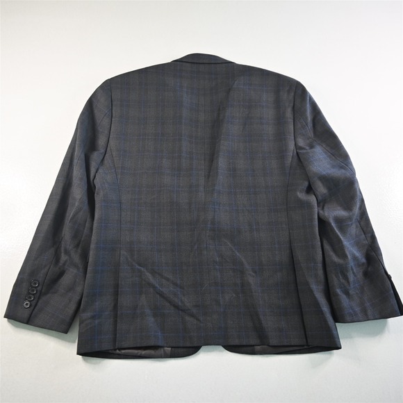 Ryan Seacrest 42S 34x30 Gray Glenn Check Wool Mens Jacket Pants Suit - Picture 7 of 12